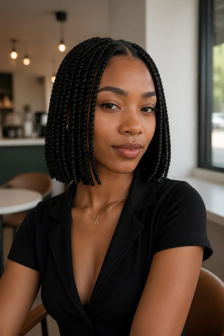 25 Bob-Length Box Braids