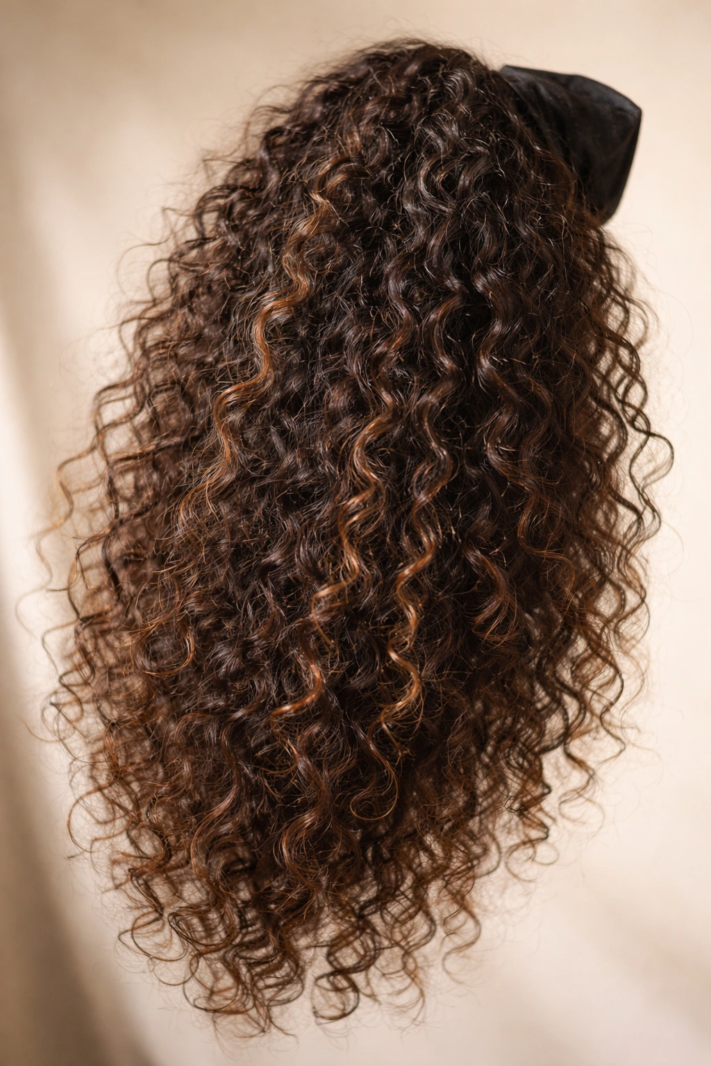 Bohemian curly extension with mixed textures of coils and waves