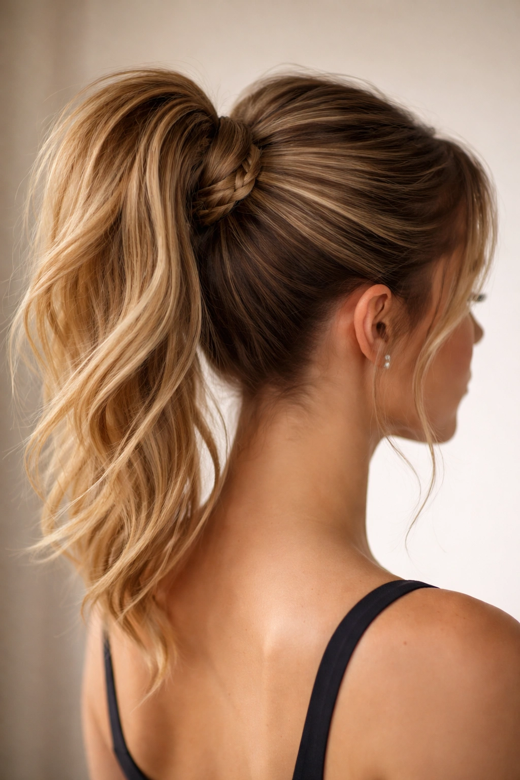 The Braided Wrap Detail: braid around bun base for added bulk