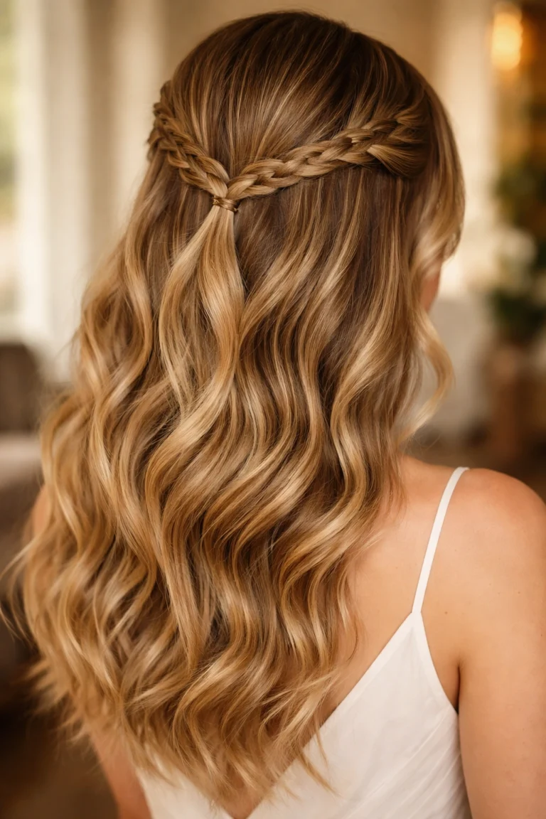25 Wavy Half Ups for Bridesmaids