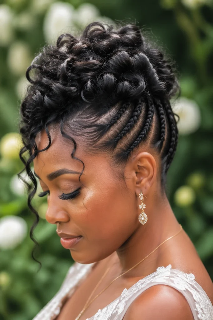 28 Curly Hair Updos for Weddings