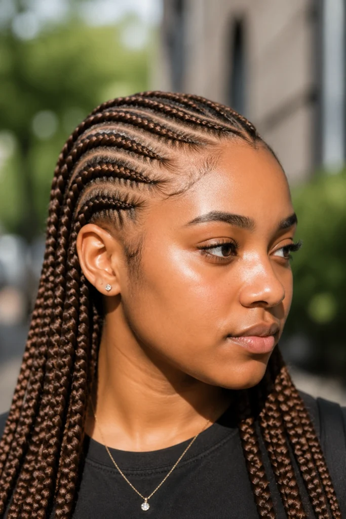 25 Cornrow Styles in Brown