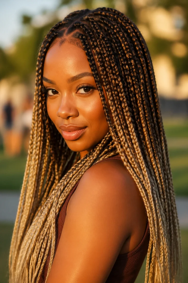 25 Blonde Goddess Box Braids for Black Women