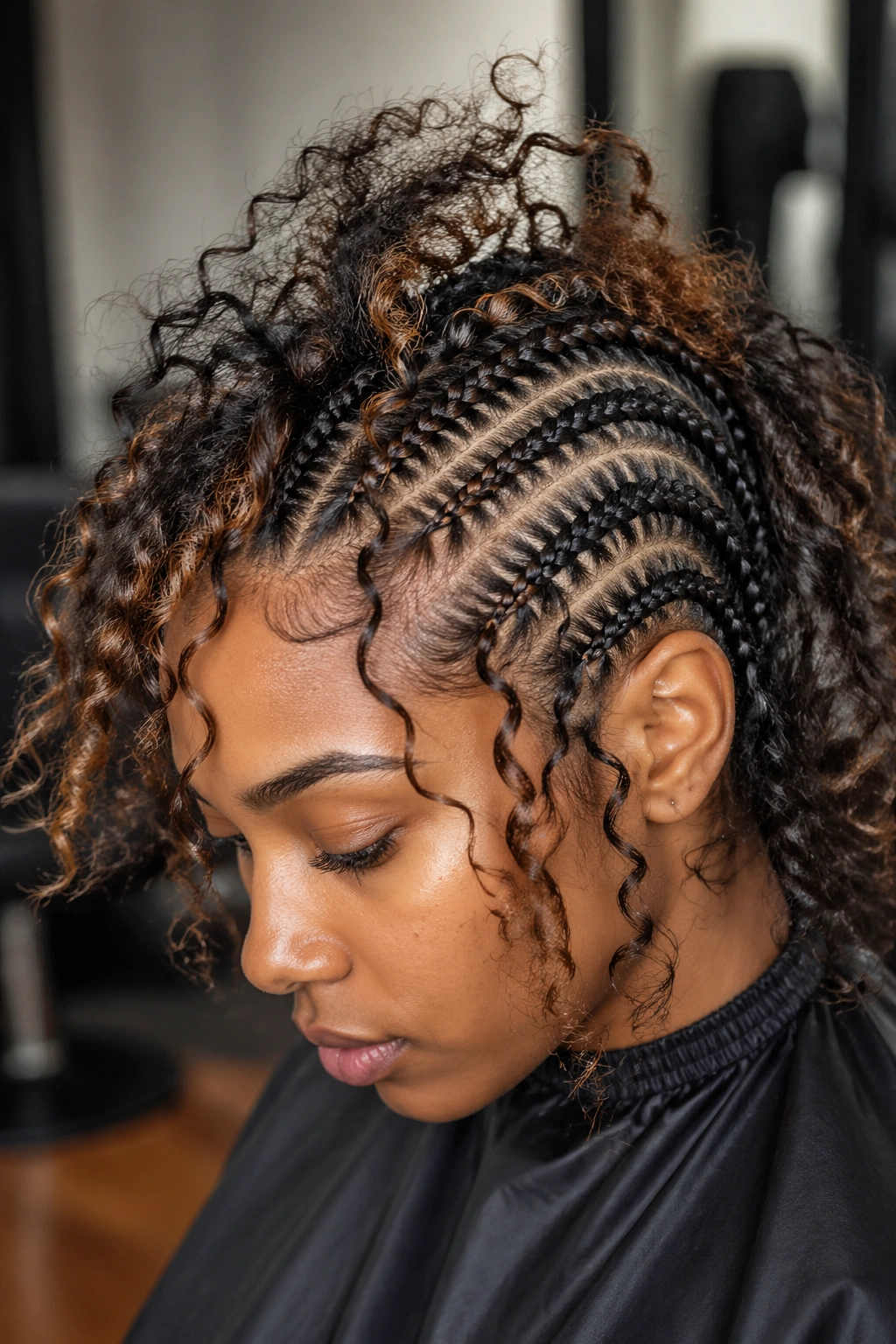 Portrait highlighting common hair-curl mistakes