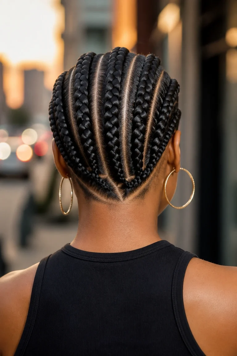 22 Big Straight Back Cornrow Styles