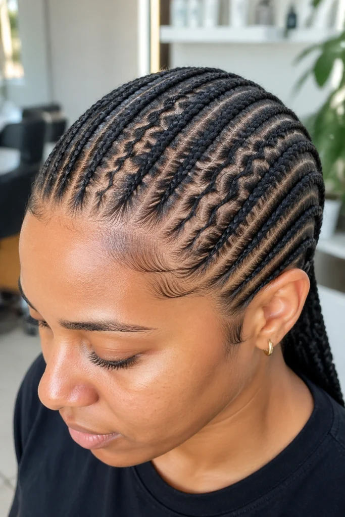 22 Cornrow Styles With 20 Braids