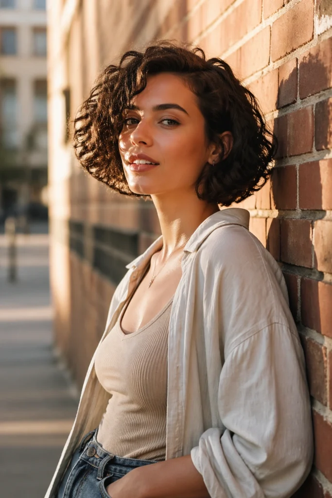 15 Curly Hairstyles for Square Faces