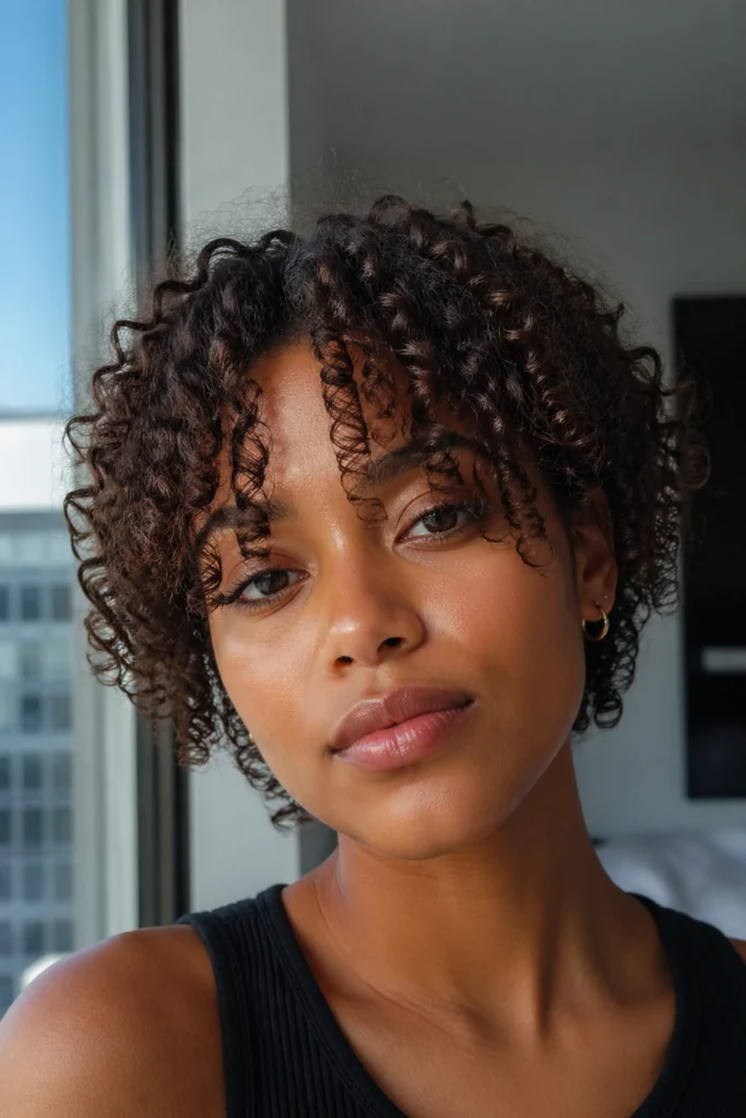 24 Curtain Bangs for Curly Hair