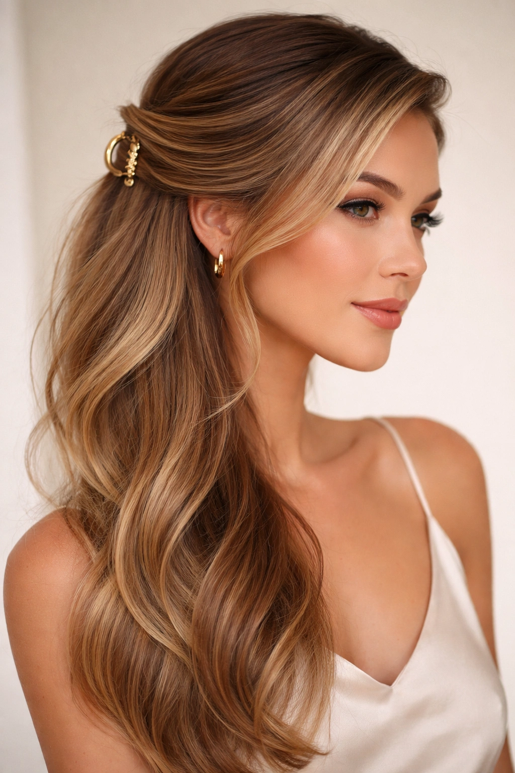Profile view of deep part with side-swept clip