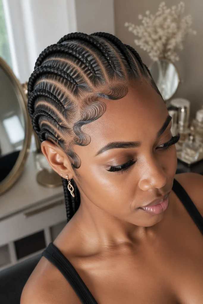25 Stitch Cornrows for Black Women