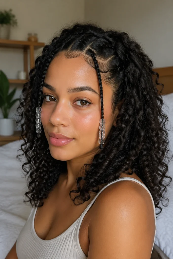 12 Bead Hairstyles for Curly Hair