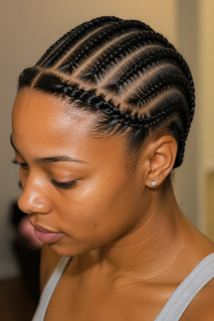 25 Cornrow Styles on Natural Hair