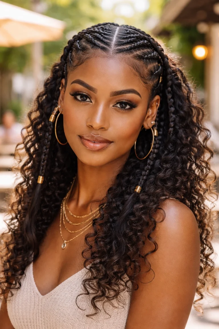 23 Fulani Braids With Curls for Natural Hair