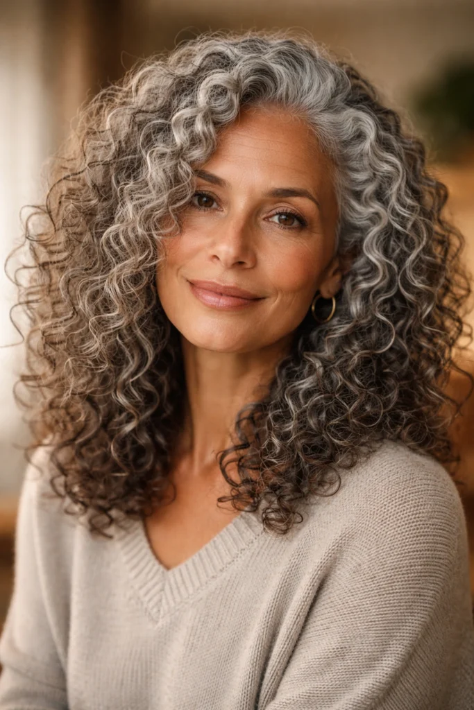 25 Grey Curly Hair Styles for Women