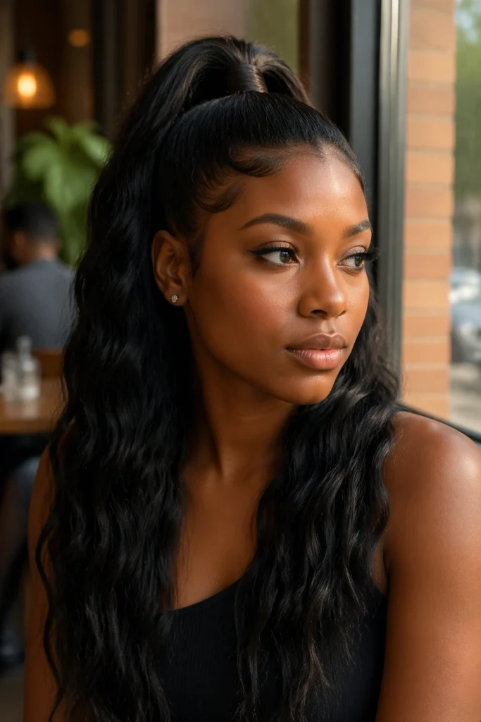 23 Sew In Ponytails for Black Women