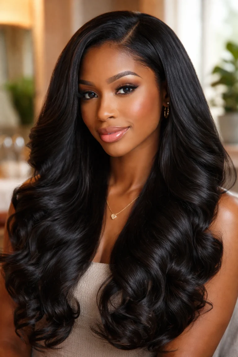 24 Long Silk Press Styles With Curls
