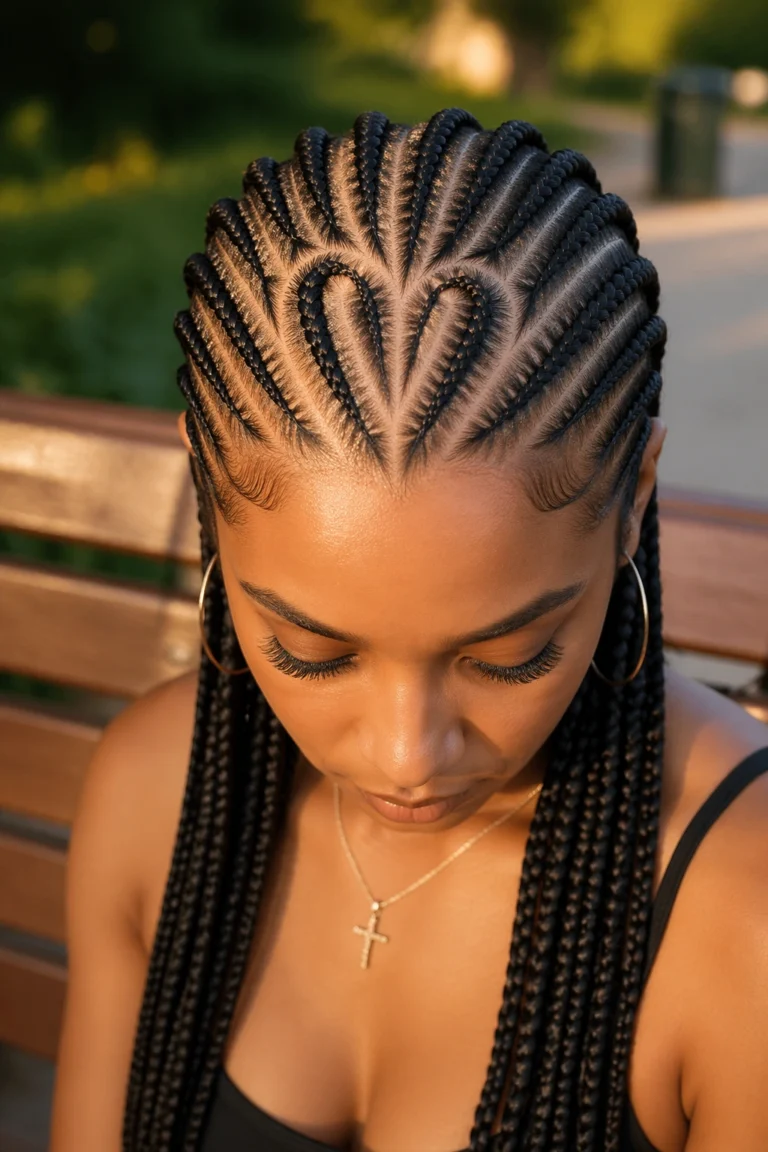 22 Cornrow Styles With 12 Braids