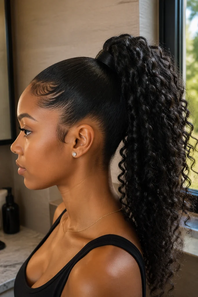 27 High Ponytails for Black Women With Curly Hair
