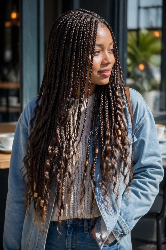 20 Long Boho Box Braids