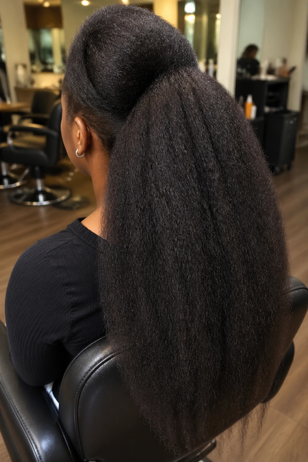 Real person with a dramatic jumbo blowout pondo