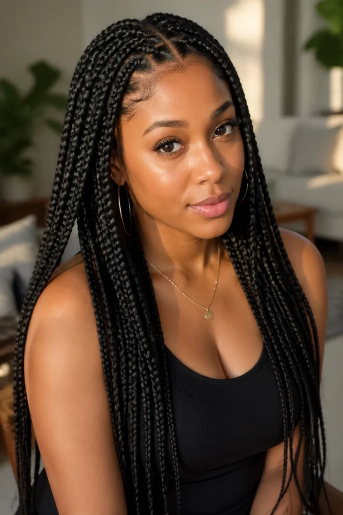 30 Long Box Braids