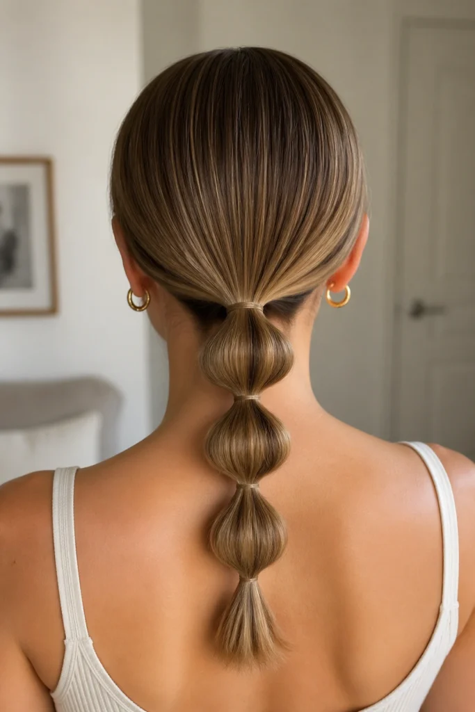 25 Bubble Braid Ponytails for Short Hair
