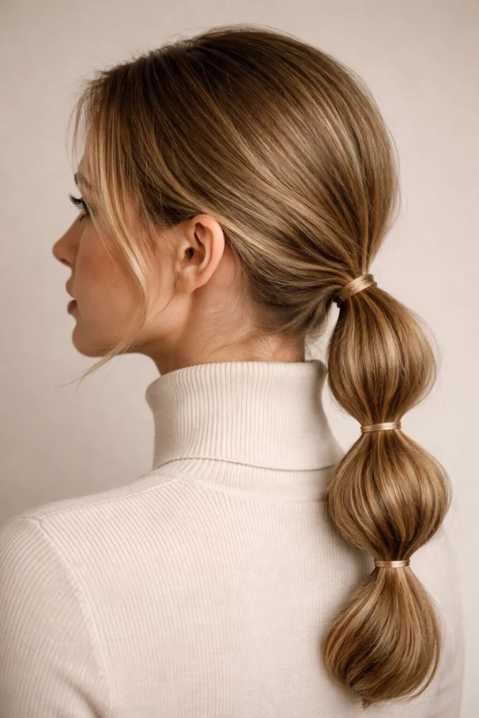 23 Double Bubble Braid Ponytails for a Fun Look