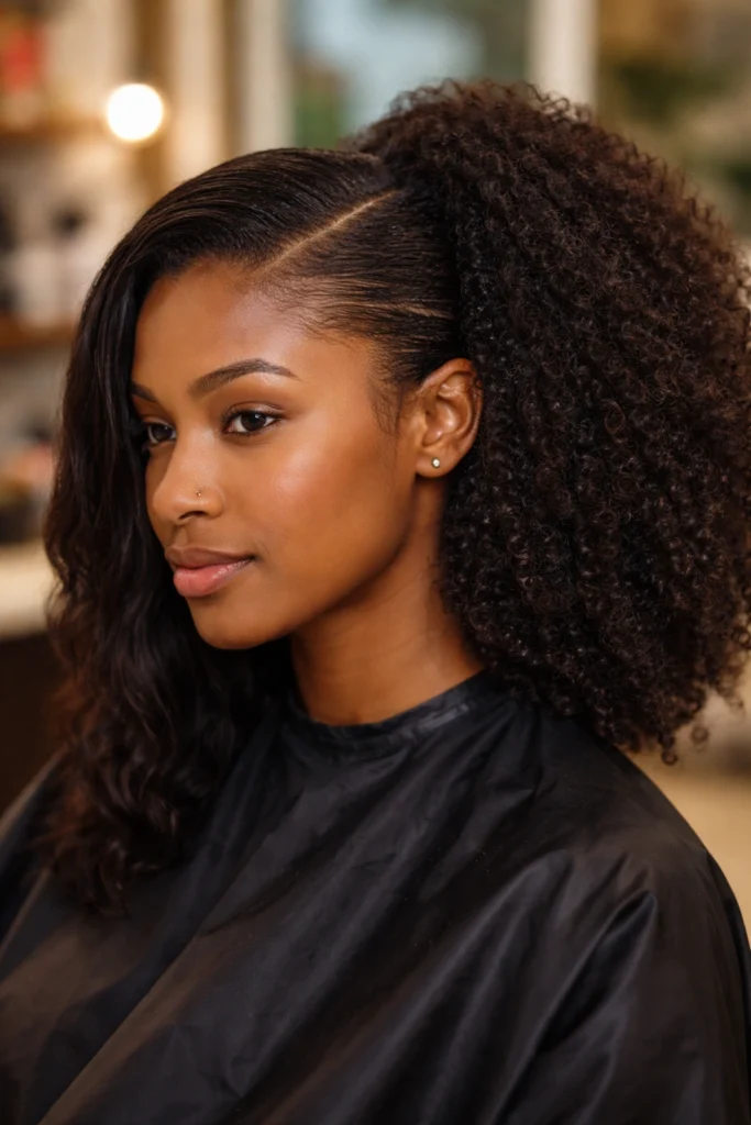 22 Side Cornrows on Natural Hair