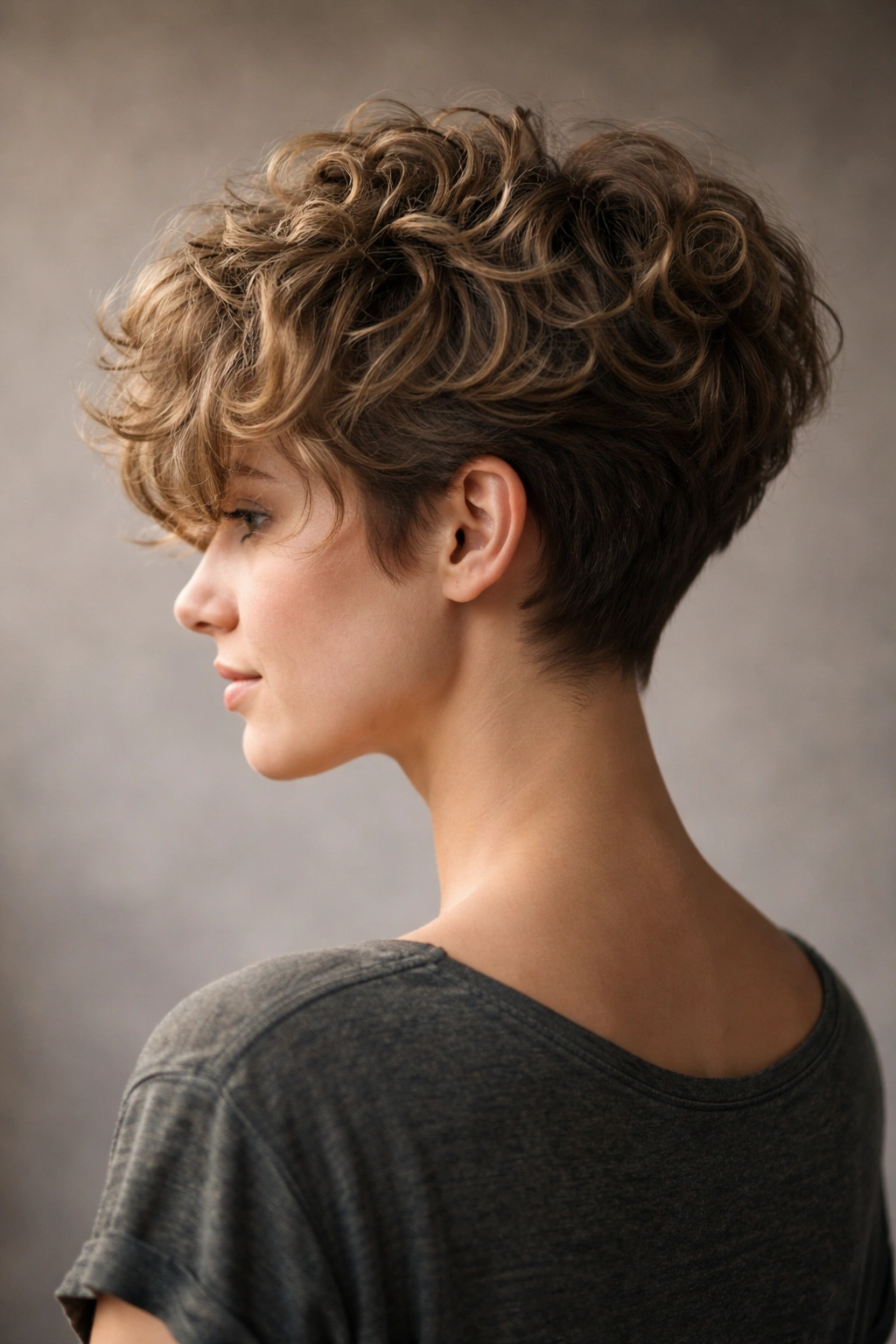 Pixie-Bob hybrid with short back and voluminous top
