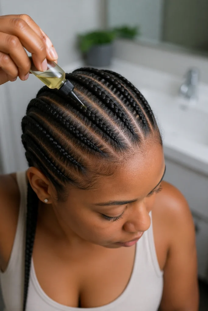 25 Small Straight Back Cornrows