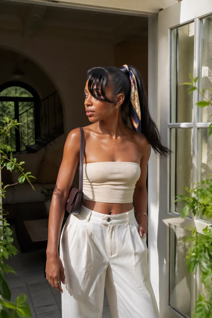 25 Ponytails for Black Women With Side Bangs