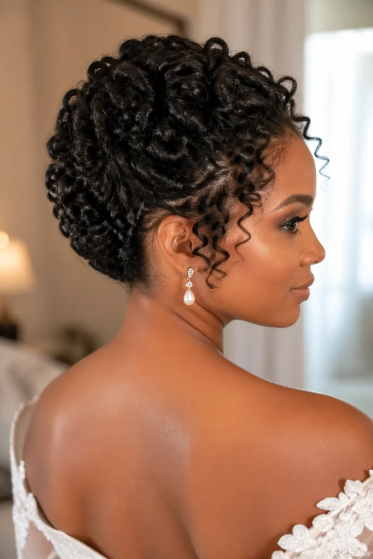 23 Short Curly Wedding Hairstyles