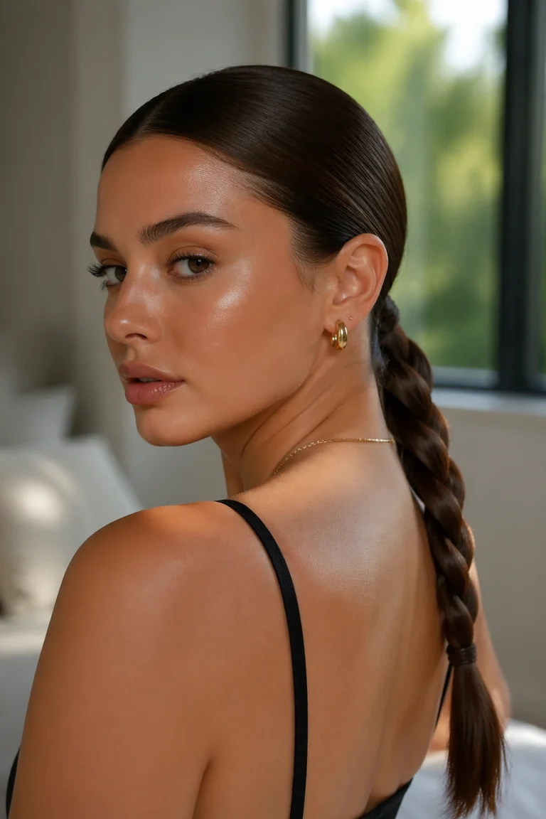 19 Brown Braided Ponytails for Any Occasion