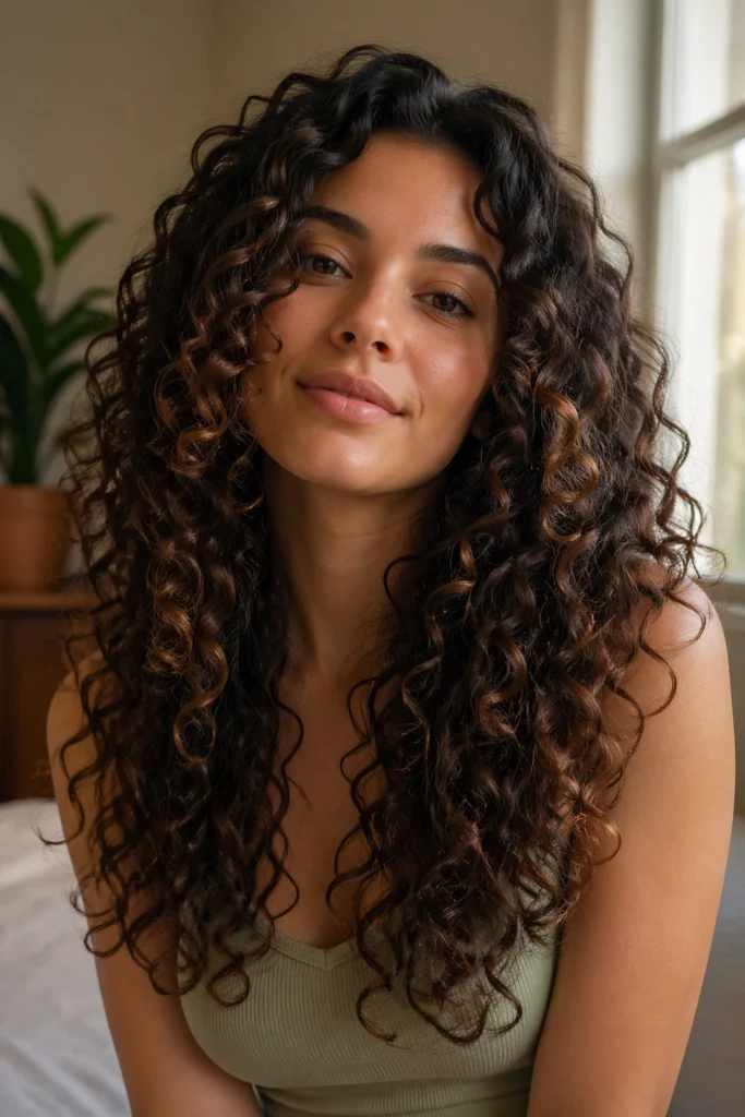 25 Long Curly Haircuts With Layers
