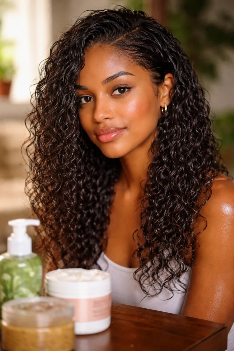 23 Wet Curly Hairstyles That Look Polished
