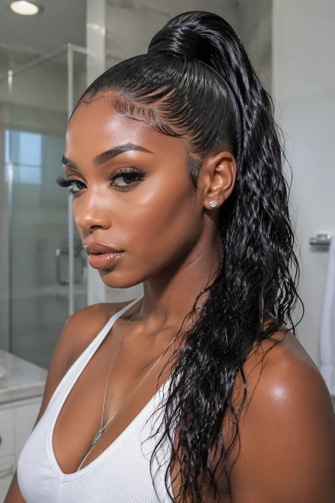 23 Half Up Frontal Ponytails That Look Seamless
