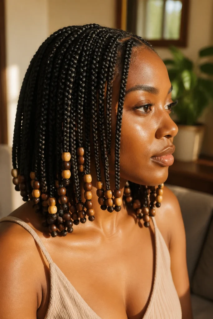 30 Box Braids With Beads
