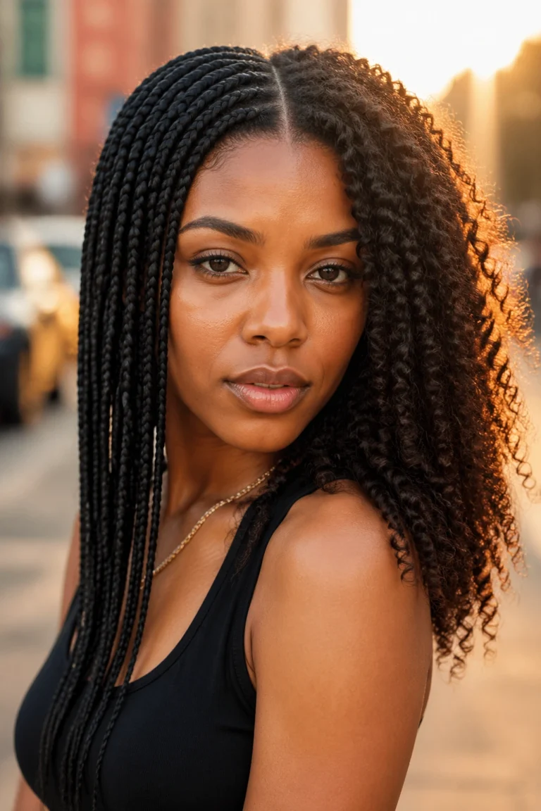 26 Half Braids Half Curls for Natural Hair