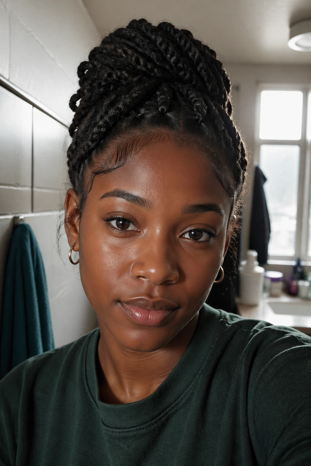 Close-up student portrait with natural hair in dorm setting illustrating school schedules impact